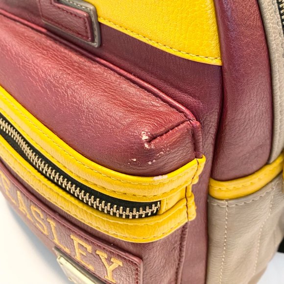 Loungefly | Harry Potter/Ron Weasley #2 Mini Backpack | Burgundy & Yellow - Picture 14 of 16